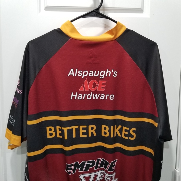 AB Pro Bike Cycling Jersey Zip Front 3 Pouches Short Sleeve Size 3XL - Picture 5 of 8